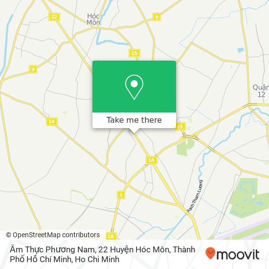 Ẩm Thực Phương Nam, 22 Huyện Hóc Môn, Thành Phố Hồ Chí Minh map