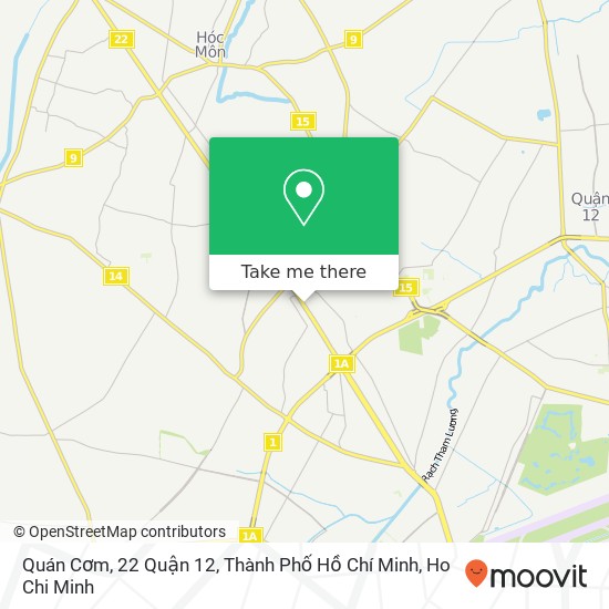 Quán Cơm, 22 Quận 12, Thành Phố Hồ Chí Minh map