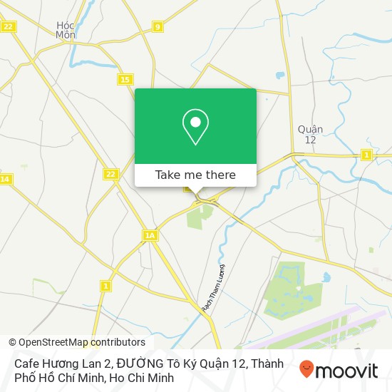 Cafe Hương Lan 2, ĐƯỜNG Tô Ký Quận 12, Thành Phố Hồ Chí Minh map