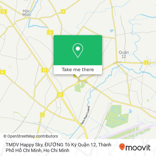 TMDV Happy Sky, ĐƯỜNG Tô Ký Quận 12, Thành Phố Hồ Chí Minh map