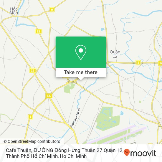 Cafe Thuận, ĐƯỜNG Đông Hưng Thuận 27 Quận 12, Thành Phố Hồ Chí Minh map