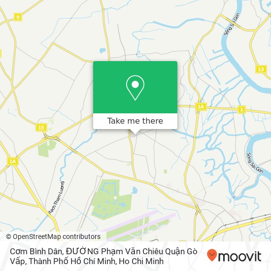 Cơm Bình Dân, ĐƯỜNG Phạm Văn Chiêu Quận Gò Vấp, Thành Phố Hồ Chí Minh map