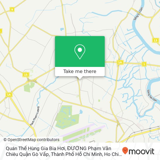 Quán Thế Hùng Gia Bia Hơi, ĐƯỜNG Phạm Văn Chiêu Quận Gò Vấp, Thành Phố Hồ Chí Minh map
