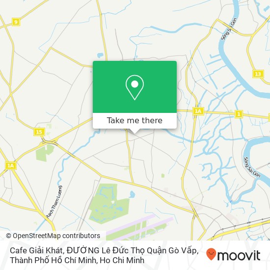 Cafe Giải Khát, ĐƯỜNG Lê Đức Thọ Quận Gò Vấp, Thành Phố Hồ Chí Minh map