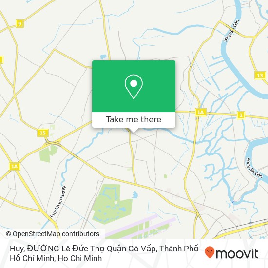 Huy, ĐƯỜNG Lê Đức Thọ Quận Gò Vấp, Thành Phố Hồ Chí Minh map