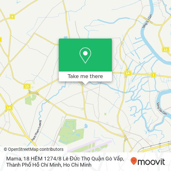 Mama, 18 HẺM 1274 / 8 Lê Đức Thọ Quận Gò Vấp, Thành Phố Hồ Chí Minh map