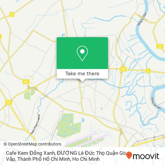 Cafe Kem Đồng Xanh, ĐƯỜNG Lê Đức Thọ Quận Gò Vấp, Thành Phố Hồ Chí Minh map