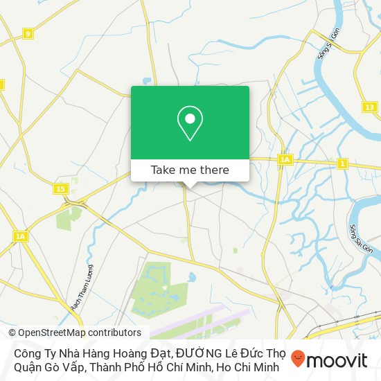Công Ty Nhà Hàng Hoàng Đạt, ĐƯỜNG Lê Đức Thọ Quận Gò Vấp, Thành Phố Hồ Chí Minh map