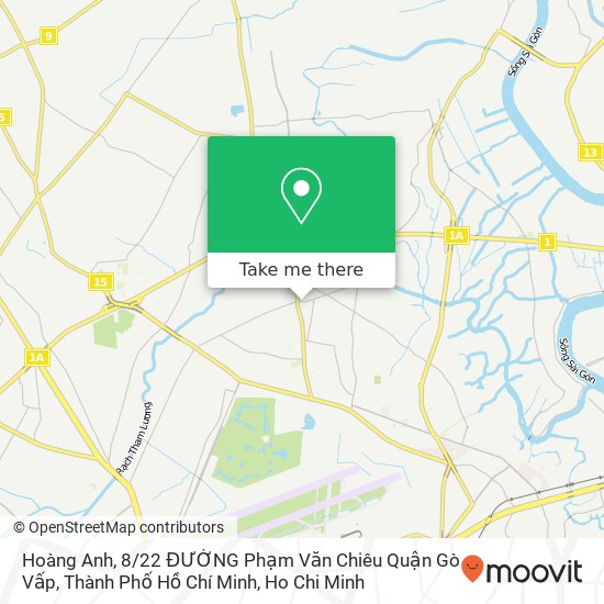 Hoàng Anh, 8 / 22 ĐƯỜNG Phạm Văn Chiêu Quận Gò Vấp, Thành Phố Hồ Chí Minh map