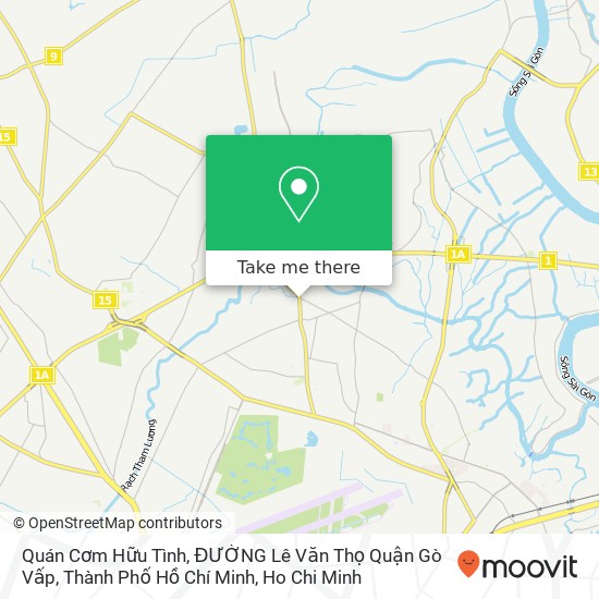 Quán Cơm Hữu Tình, ĐƯỜNG Lê Văn Thọ Quận Gò Vấp, Thành Phố Hồ Chí Minh map