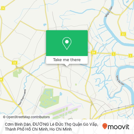 Cơm Bình Dân, ĐƯỜNG Lê Đức Thọ Quận Gò Vấp, Thành Phố Hồ Chí Minh map