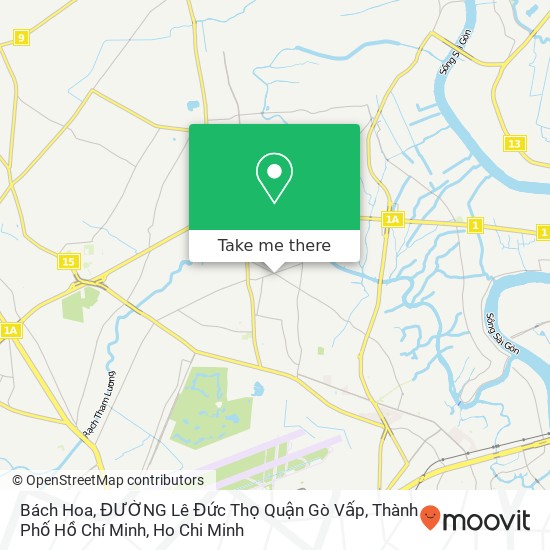 Bách Hoa, ĐƯỜNG Lê Đức Thọ Quận Gò Vấp, Thành Phố Hồ Chí Minh map