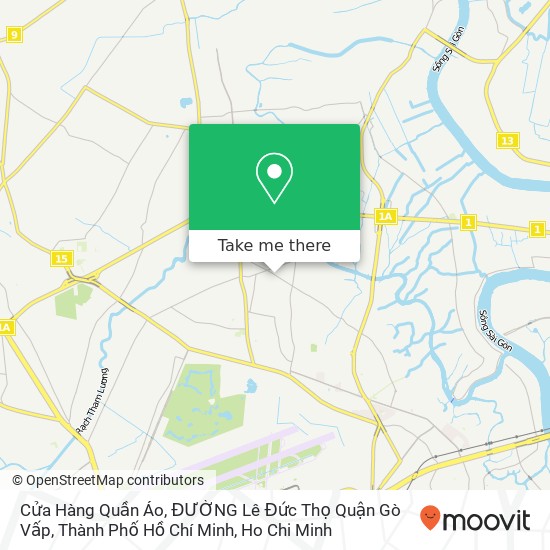 Cửa Hàng Quần Áo, ĐƯỜNG Lê Đức Thọ Quận Gò Vấp, Thành Phố Hồ Chí Minh map