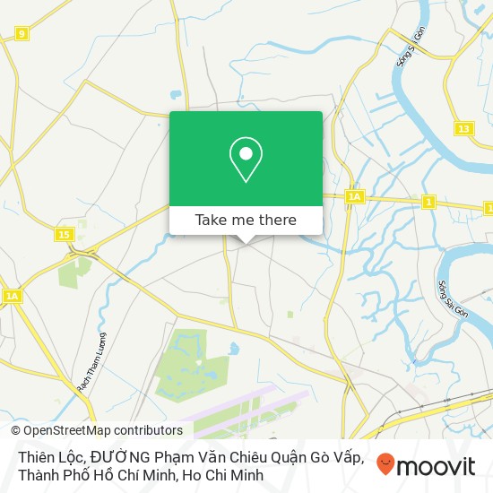 Thiên Lộc, ĐƯỜNG Phạm Văn Chiêu Quận Gò Vấp, Thành Phố Hồ Chí Minh map