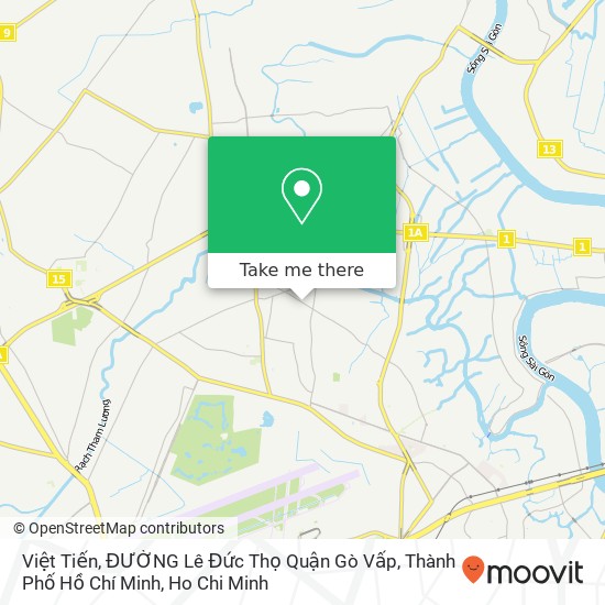Việt Tiến, ĐƯỜNG Lê Đức Thọ Quận Gò Vấp, Thành Phố Hồ Chí Minh map