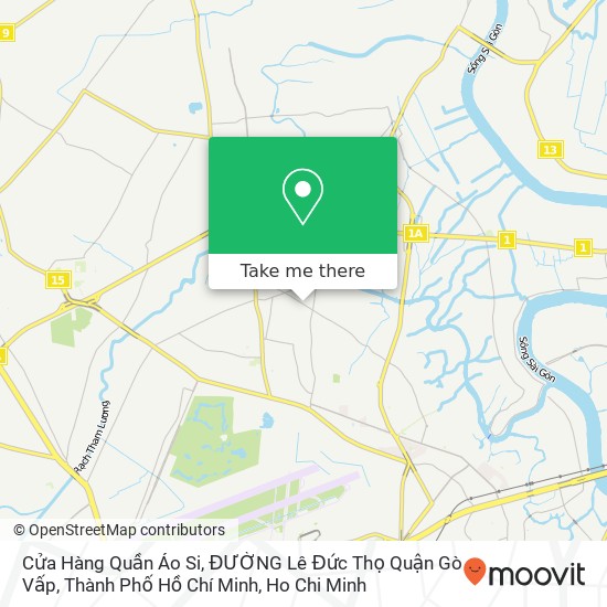 Cửa Hàng Quần Áo Si, ĐƯỜNG Lê Đức Thọ Quận Gò Vấp, Thành Phố Hồ Chí Minh map