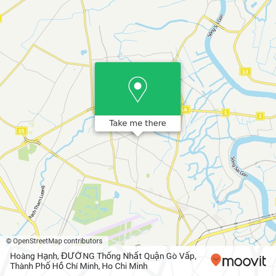 Hoàng Hạnh, ĐƯỜNG Thống Nhất Quận Gò Vấp, Thành Phố Hồ Chí Minh map