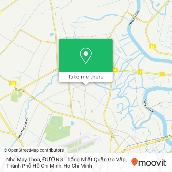 Nhà May Thoa, ĐƯỜNG Thống Nhất Quận Gò Vấp, Thành Phố Hồ Chí Minh map