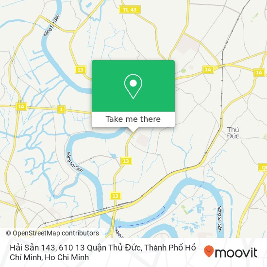 Hải Sản 143, 610 13 Quận Thủ Đức, Thành Phố Hồ Chí Minh map
