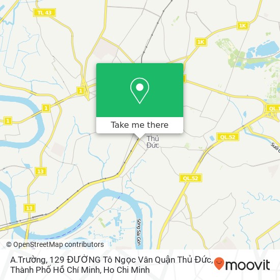 A.Trường, 129 ĐƯỜNG Tô Ngọc Vân Quận Thủ Đức, Thành Phố Hồ Chí Minh map