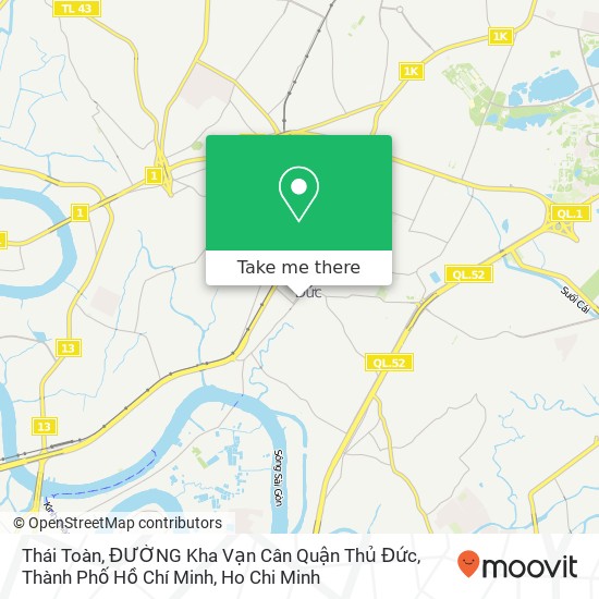 Thái Toàn, ĐƯỜNG Kha Vạn Cân Quận Thủ Đức, Thành Phố Hồ Chí Minh map