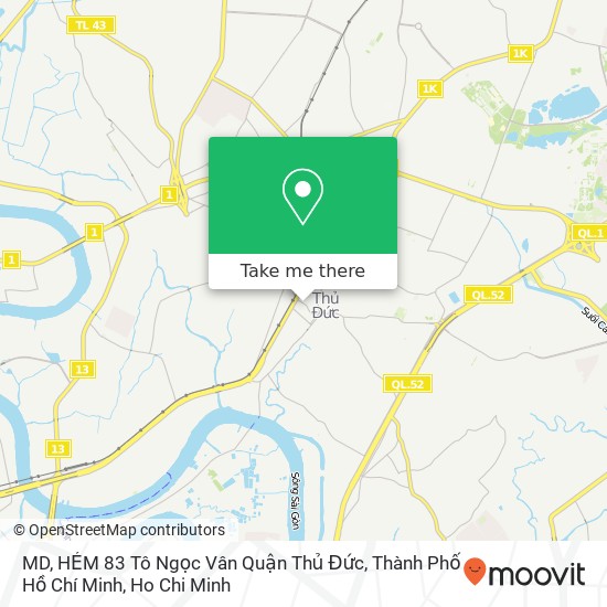 MD, HẺM 83 Tô Ngọc Vân Quận Thủ Đức, Thành Phố Hồ Chí Minh map