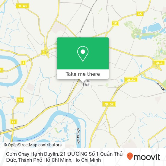 Cơm Chay Hạnh Duyên, 21 ĐƯỜNG Số 1 Quận Thủ Đức, Thành Phố Hồ Chí Minh map