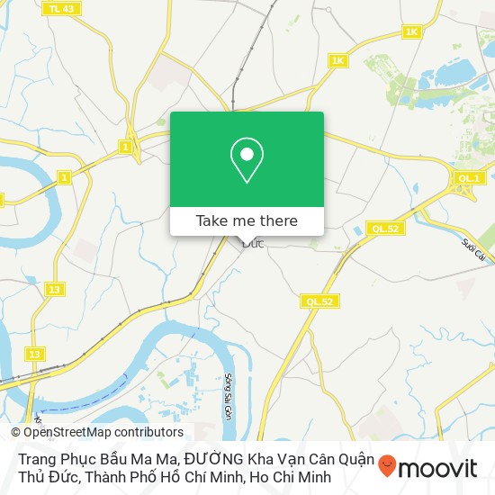 Trang Phục Bầu Ma Ma, ĐƯỜNG Kha Vạn Cân Quận Thủ Đức, Thành Phố Hồ Chí Minh map