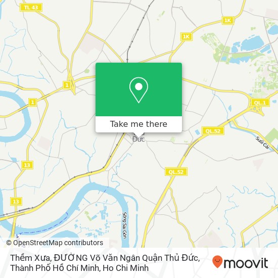 Thềm Xưa, ĐƯỜNG Võ Văn Ngân Quận Thủ Đức, Thành Phố Hồ Chí Minh map