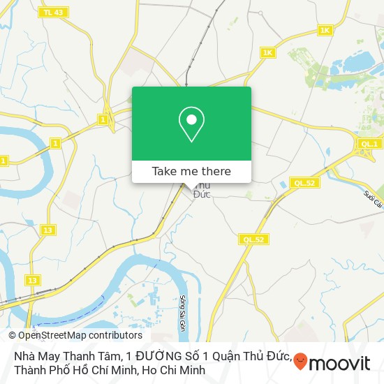 Nhà May Thanh Tâm, 1 ĐƯỜNG Số 1 Quận Thủ Đức, Thành Phố Hồ Chí Minh map