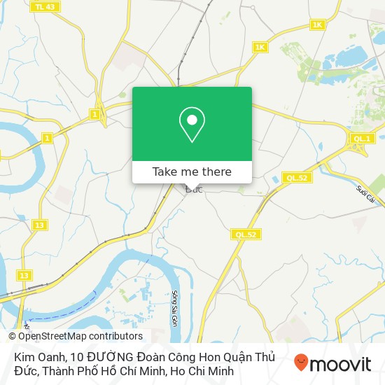 Kim Oanh, 10 ĐƯỜNG Đoàn Công Hon Quận Thủ Đức, Thành Phố Hồ Chí Minh map