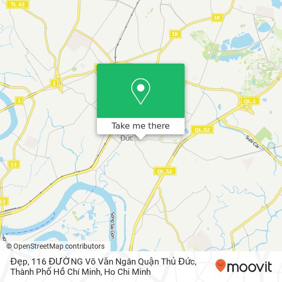 Đẹp, 116 ĐƯỜNG Võ Văn Ngân Quận Thủ Đức, Thành Phố Hồ Chí Minh map