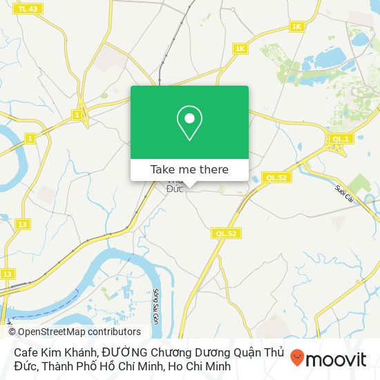 Cafe Kim Khánh, ĐƯỜNG Chương Dương Quận Thủ Đức, Thành Phố Hồ Chí Minh map