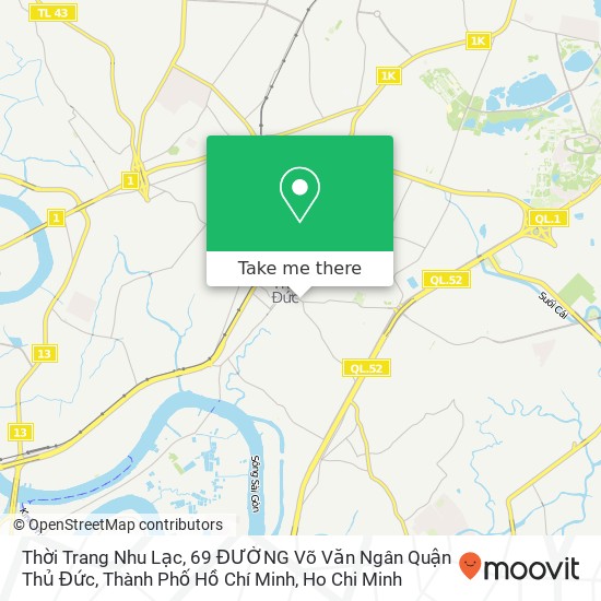 Thời Trang Nhu Lạc, 69 ĐƯỜNG Võ Văn Ngân Quận Thủ Đức, Thành Phố Hồ Chí Minh map