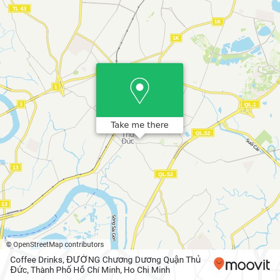 Coffee Drinks, ĐƯỜNG Chương Dương Quận Thủ Đức, Thành Phố Hồ Chí Minh map