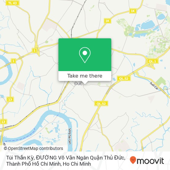 Túi Thần Kỳ, ĐƯỜNG Võ Văn Ngân Quận Thủ Đức, Thành Phố Hồ Chí Minh map
