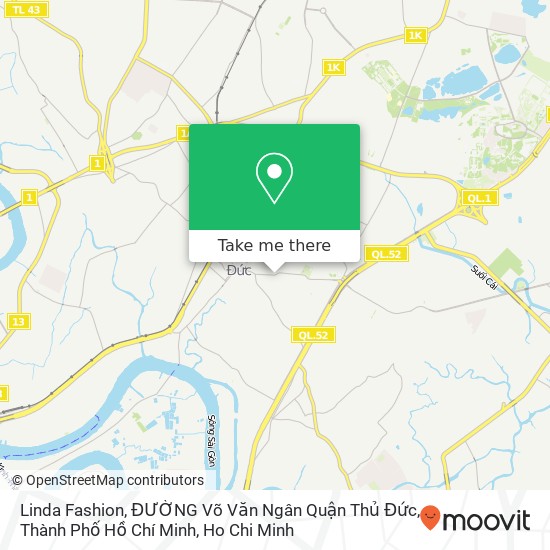 Linda Fashion, ĐƯỜNG Võ Văn Ngân Quận Thủ Đức, Thành Phố Hồ Chí Minh map