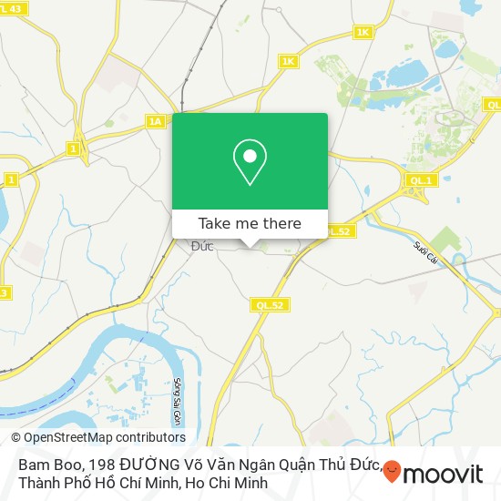 Bam Boo, 198 ĐƯỜNG Võ Văn Ngân Quận Thủ Đức, Thành Phố Hồ Chí Minh map