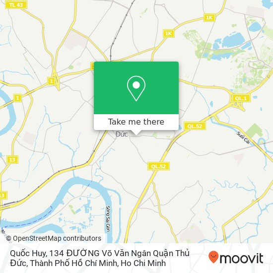 Quốc Huy, 134 ĐƯỜNG Võ Văn Ngân Quận Thủ Đức, Thành Phố Hồ Chí Minh map