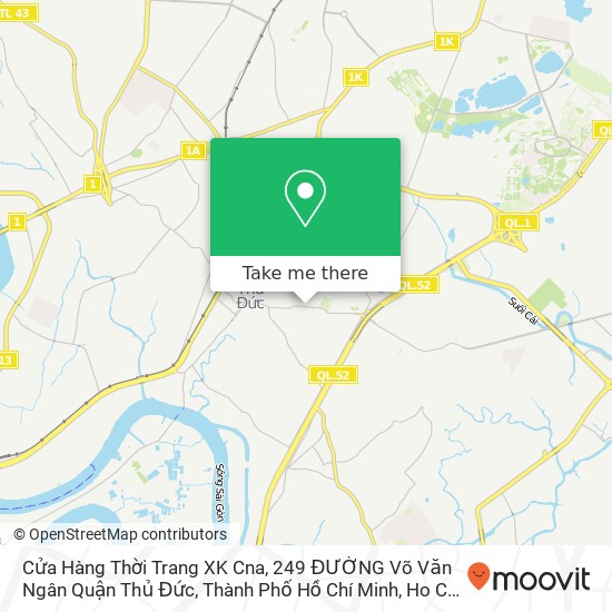 Cửa Hàng Thời Trang XK Cna, 249 ĐƯỜNG Võ Văn Ngân Quận Thủ Đức, Thành Phố Hồ Chí Minh map