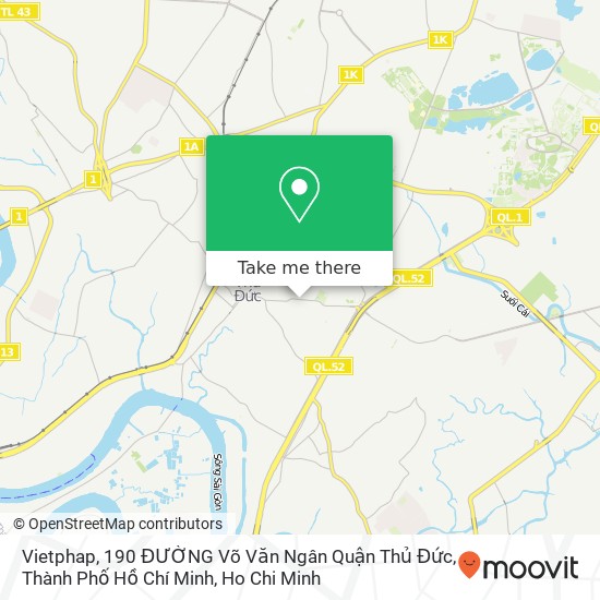 Vietphap, 190 ĐƯỜNG Võ Văn Ngân Quận Thủ Đức, Thành Phố Hồ Chí Minh map
