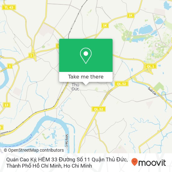 Quán Cao Ký, HẺM 33 Đường Số 11 Quận Thủ Đức, Thành Phố Hồ Chí Minh map