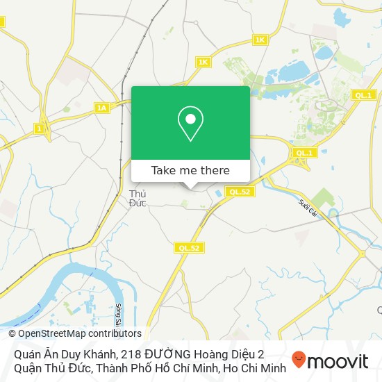 Quán Ăn Duy Khánh, 218 ĐƯỜNG Hoàng Diệu 2 Quận Thủ Đức, Thành Phố Hồ Chí Minh map