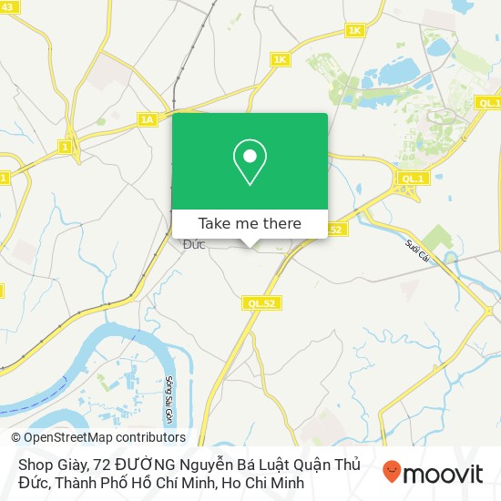 Shop Giày, 72 ĐƯỜNG Nguyễn Bá Luật Quận Thủ Đức, Thành Phố Hồ Chí Minh map