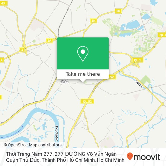 Thời Trang Nam 277, 277 ĐƯỜNG Võ Văn Ngân Quận Thủ Đức, Thành Phố Hồ Chí Minh map