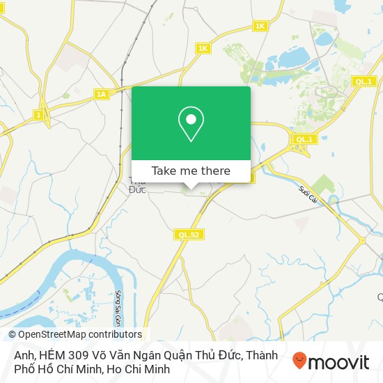 Anh, HẺM 309 Võ Văn Ngân Quận Thủ Đức, Thành Phố Hồ Chí Minh map
