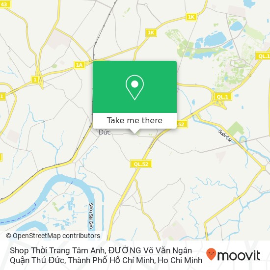 Shop Thời Trang Tâm Anh, ĐƯỜNG Võ Văn Ngân Quận Thủ Đức, Thành Phố Hồ Chí Minh map
