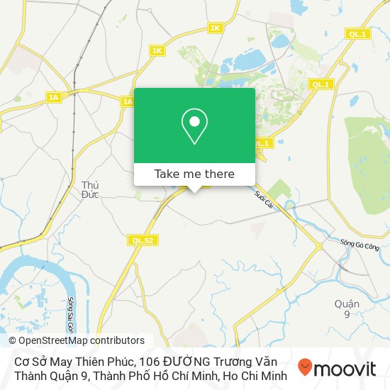 Cơ Sở May Thiên Phúc, 106 ĐƯỜNG Trương Văn Thành Quận 9, Thành Phố Hồ Chí Minh map