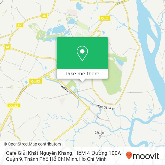 Cafe Giải Khát Nguyên Khang, HẺM 4 Đường 100A Quận 9, Thành Phố Hồ Chí Minh map