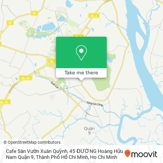 Cafe Sân Vườn Xuân Quỳnh, 45 ĐƯỜNG Hoàng Hữu Nam Quận 9, Thành Phố Hồ Chí Minh map